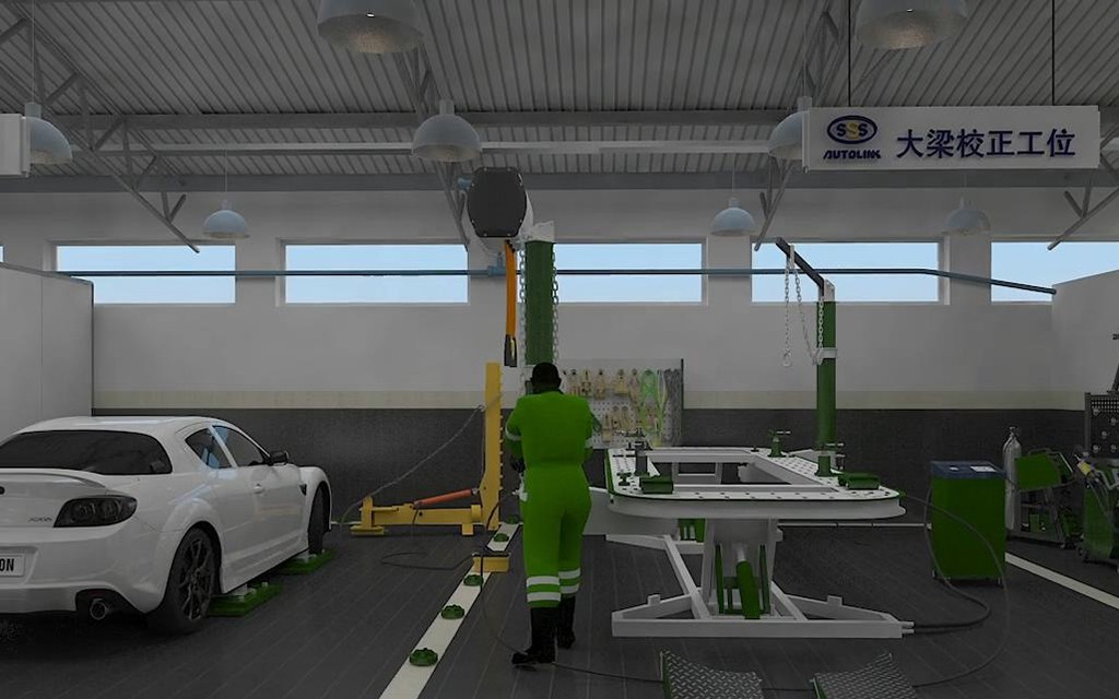 湖南长沙综合汽车维修厂设计案例-汽车之链 湖南长沙 Auto Workshop 汽修厂空间设计效果图 10