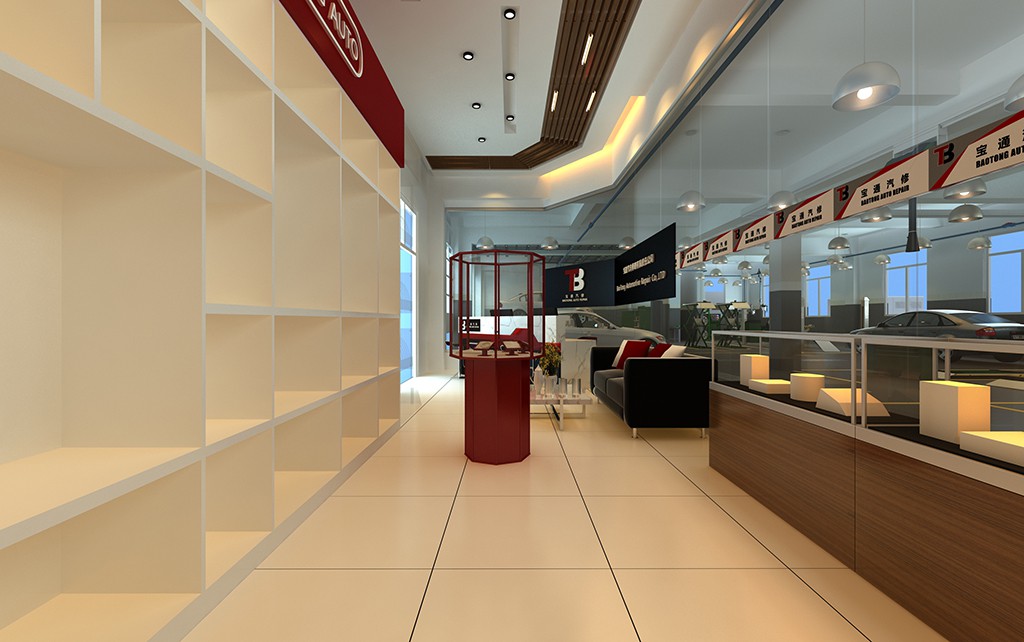 河北秦皇岛综合汽修厂设计案例-宝通 河北秦皇岛市 综合维修厂 汽修厂空间设计效果图 7
