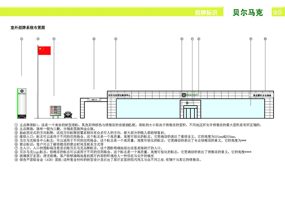 国外2S店设计案例-贝尔马克2S店 北京 4S/3S Shop 汽服门店品牌 SI 设计图 4