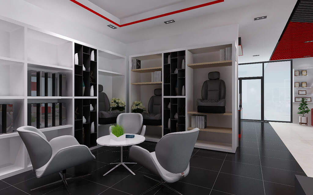 山东德州汽修厂设计效果图-标榜 山东德州 一类/二类汽修厂 汽修厂空间设计效果图 7