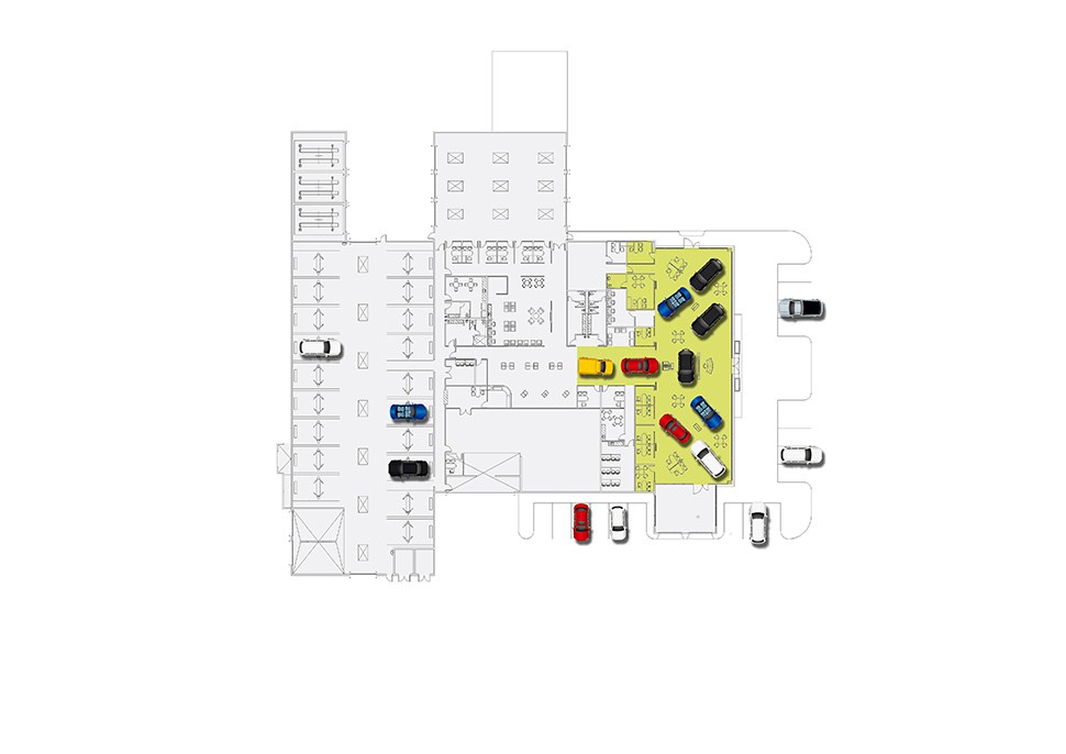 国外汽车4S店设计案例-美国别克4S店 美国加州 4S/3S Shop 汽车维修厂施工图与车间布局图 4