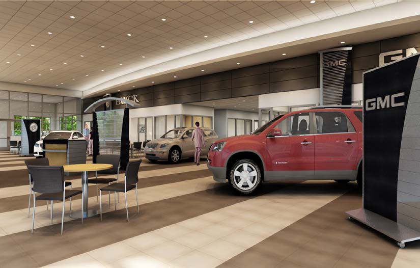 国外汽车4S店设计案例-美国别克4S店 美国加州 4S/3S Shop 汽修厂空间设计效果图 9