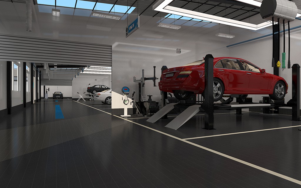 北京综合汽车维修厂设计案例-车峰汇 北京 Auto Workshop 汽修厂空间设计效果图 13