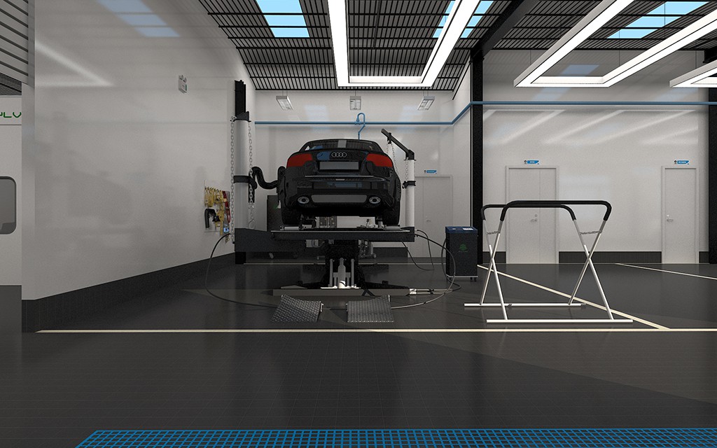 北京综合汽车维修厂设计案例-车峰汇 北京 Auto Workshop 汽修厂空间设计效果图 14