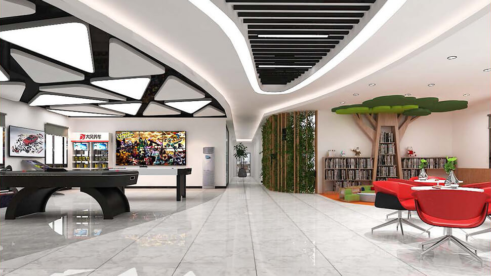 湖北武汉汽修连锁店装修设计效果-大风养车 湖北武汉 汽修连锁 / 老店升级 汽修厂空间设计效果图 6