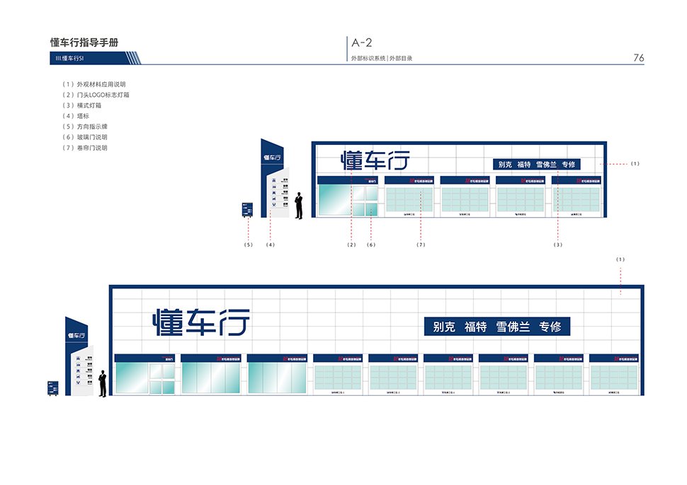 北京综合汽修厂设计案例-懂车行 北京来广营 Auto Workshop 汽服门店品牌 SI 设计图 11