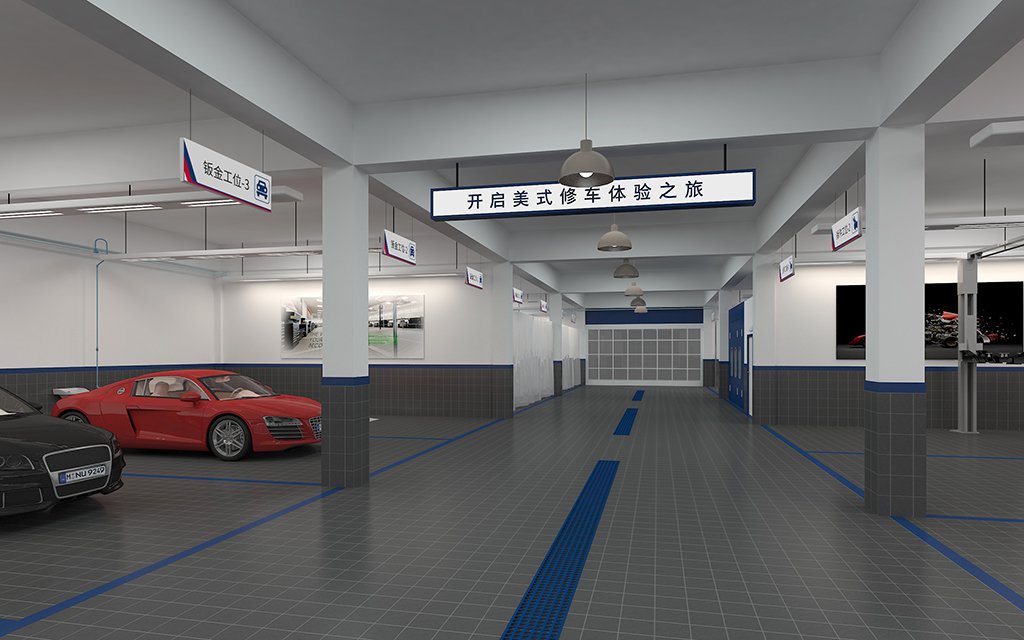 北京综合汽修厂设计案例-懂车行 北京来广营 Auto Workshop 汽修厂空间设计效果图 10