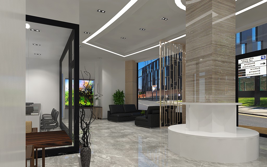 HengDeBao Shiyan, Hubei, China Full-Service Repair Shop auto repair shop spatial design rendering 1
