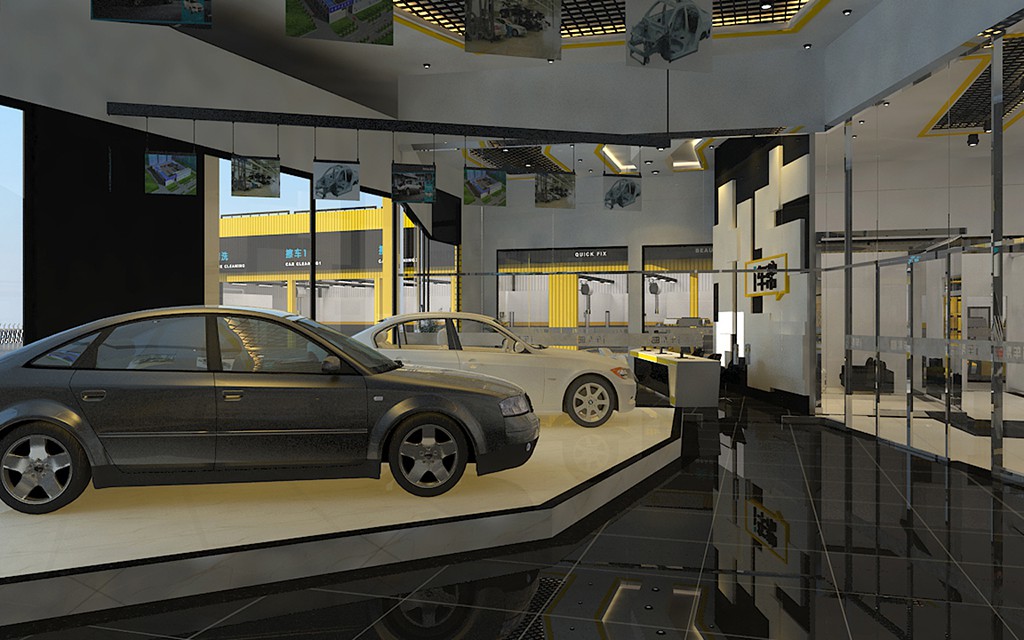 福建晋江综合汽车修理厂设计案例-i车帮 福建晋江 Auto Workshop 汽修厂空间设计效果图 11