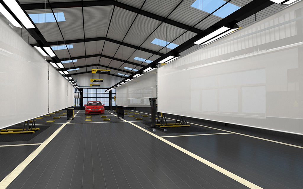 福建晋江综合汽车修理厂设计案例-i车帮 福建晋江 Auto Workshop 汽修厂空间设计效果图 16
