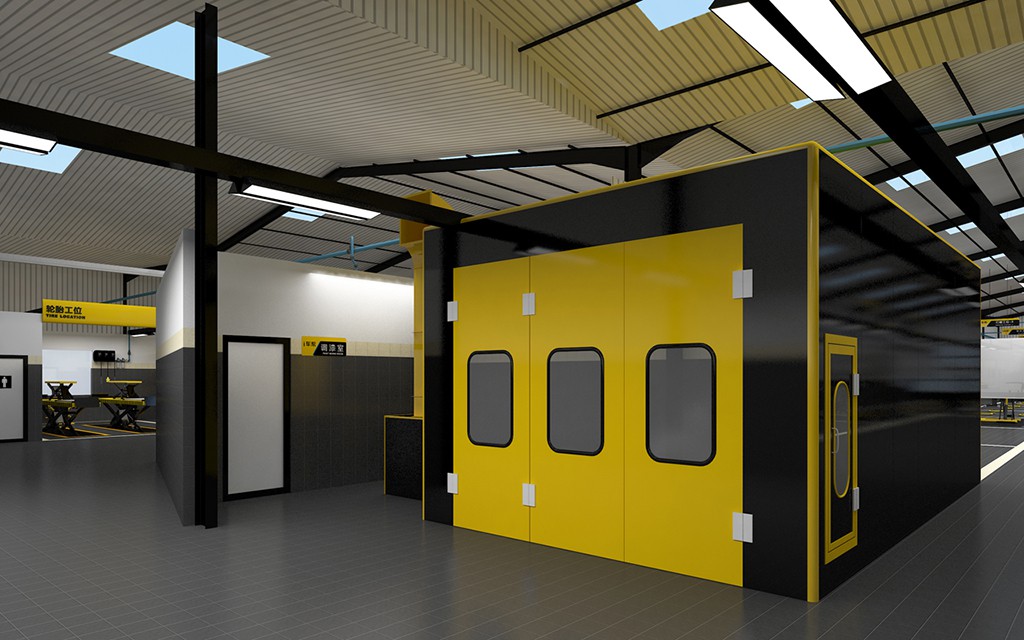 福建晋江综合汽车修理厂设计案例-i车帮 福建晋江 Auto Workshop 汽修厂空间设计效果图 17