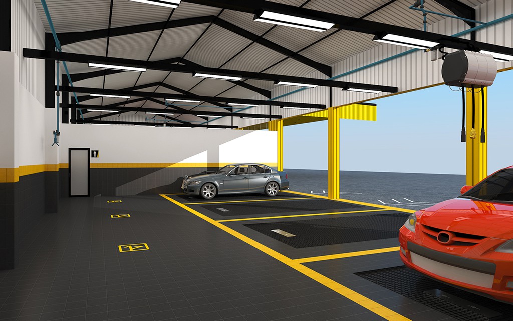 福建晋江综合汽车修理厂设计案例-i车帮 福建晋江 Auto Workshop 汽修厂空间设计效果图 21