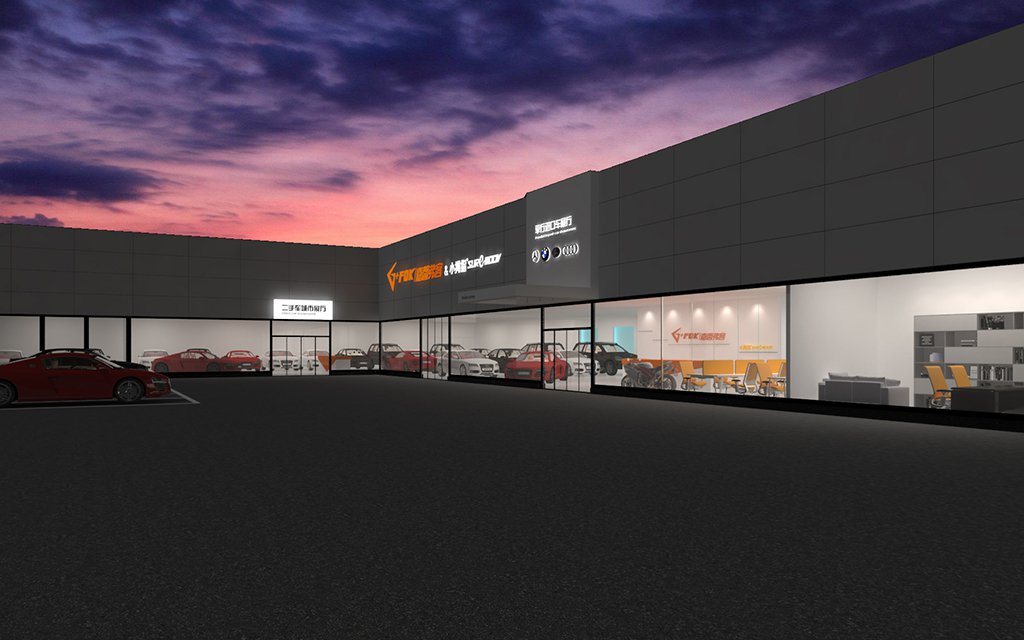 Fok Xiangyang, Hubei, China Full-Service Repair Shop / Overseas Case auto repair shop spatial design rendering 4
