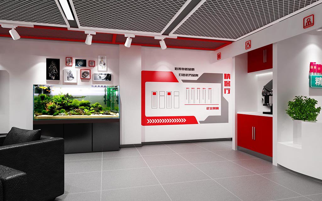 JingBaoHang Yuelu District, Changsha, China Full-Service Repair Shop auto repair shop spatial design rendering 3