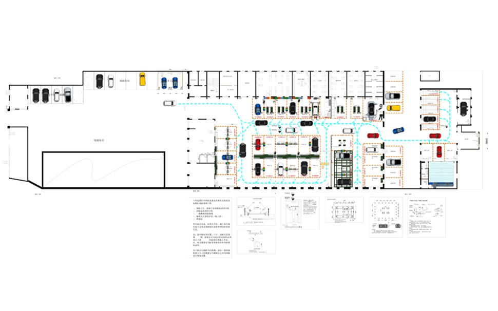 JingXin Beijing, China Full-Service Repair Shop automotive workshop layout and construction drawing 2