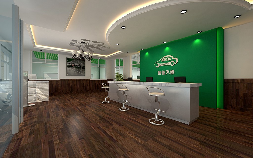 JingXin Beijing, China Full-Service Repair Shop auto repair shop spatial design rendering 4