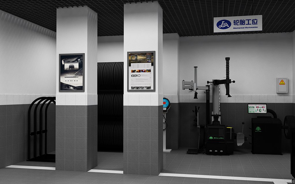 JinSanHai Jinan, Shandong, China Full-Service Repair Shop / Quick Service auto repair shop spatial design rendering 14