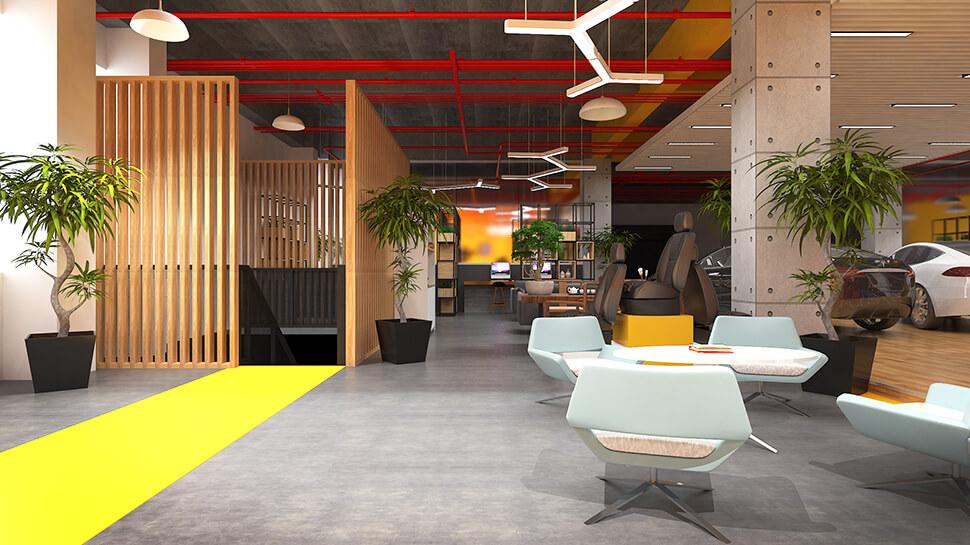 Chifeng Licheyuan Auto Repair Shop Chifeng, Inner Mongolia, China Full-Service Repair Shop auto repair shop spatial design rendering 4