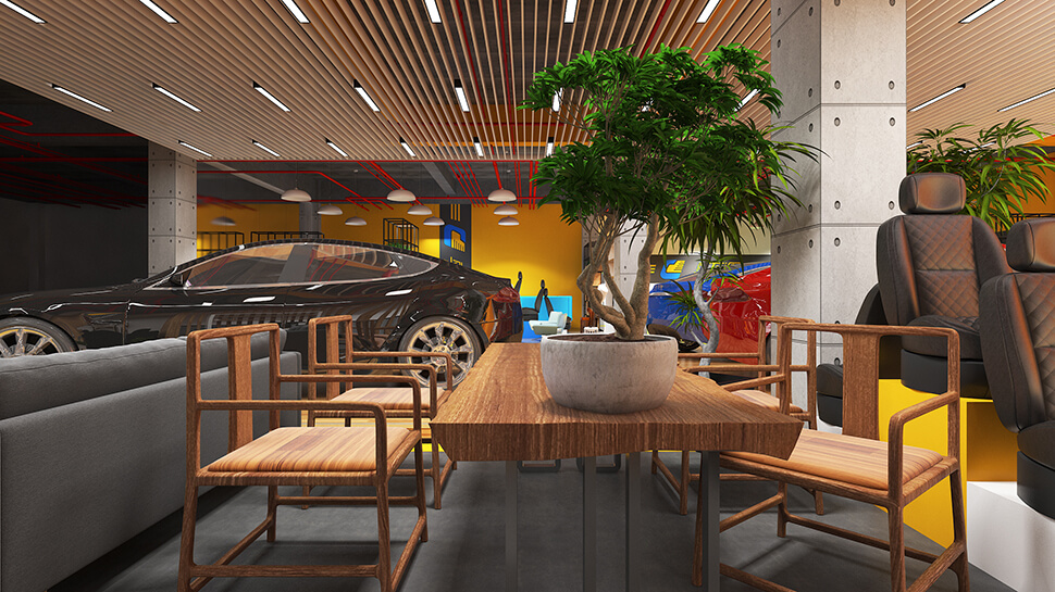 Chifeng Licheyuan Auto Repair Shop Chifeng, Inner Mongolia, China Full-Service Repair Shop auto repair shop spatial design rendering 7