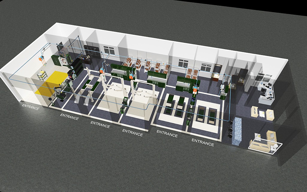 国外汽车快修连锁店设计案例-美国MIDAS 美国加州 Mechanical Repair Shop 汽修厂空间设计效果图 3