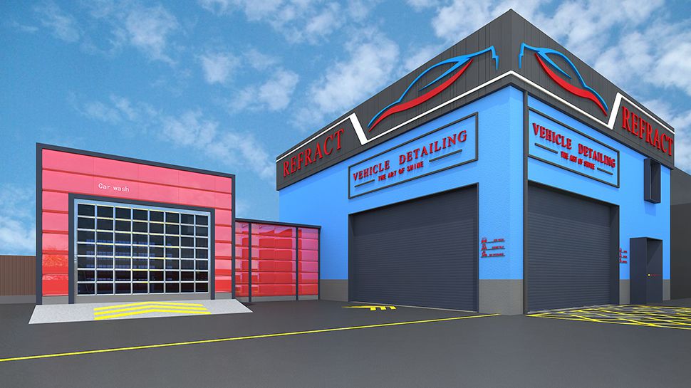 Refract China Repair Shop / Car Wash and Detailing / Overseas Case auto repair shop design case cover image workshop layout and spatial planning