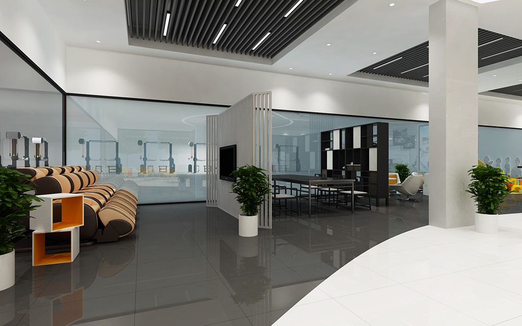 Tianao China Full-Service Repair Shop auto repair shop spatial design rendering 6
