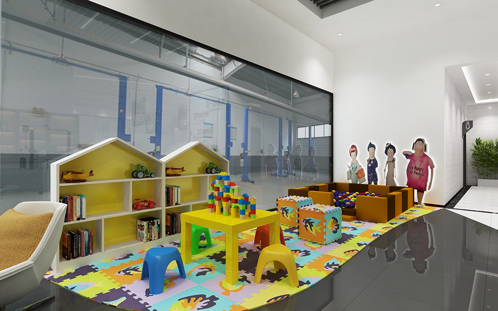 Tianao China Full-Service Repair Shop auto repair shop spatial design rendering 9