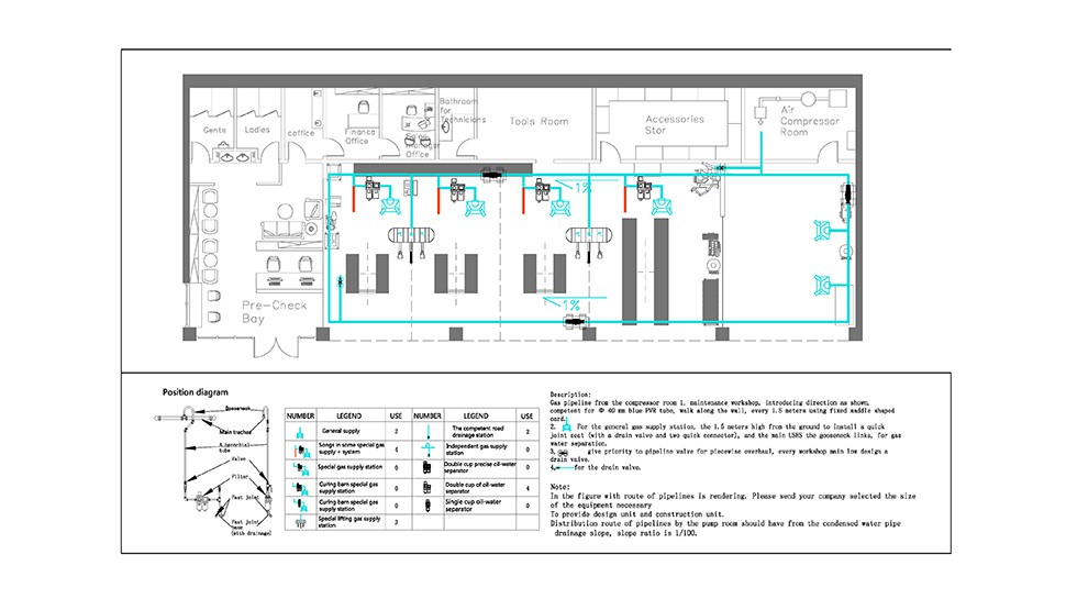 Thailand B-Quik Tire Chain Store China Chain Brand / Tire Store / Overseas Case automotive workshop layout and construction drawing 2