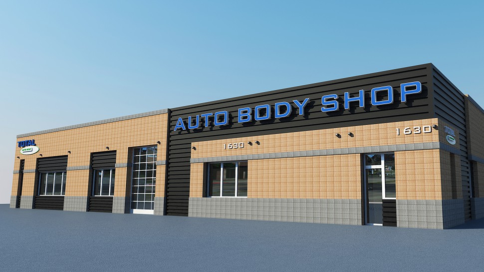 Total China Repair Shop / Collision Center / Overseas Case auto repair shop design case cover image workshop layout and spatial planning
