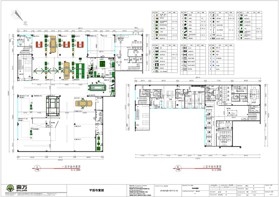 XingZhiBao Chifeng, Inner Mongolia, China Full-Service Repair Shop automotive workshop layout and construction drawing 2