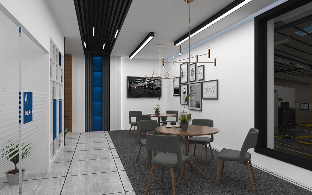 XingZhiBao Chifeng, Inner Mongolia, China Full-Service Repair Shop auto repair shop spatial design rendering 12
