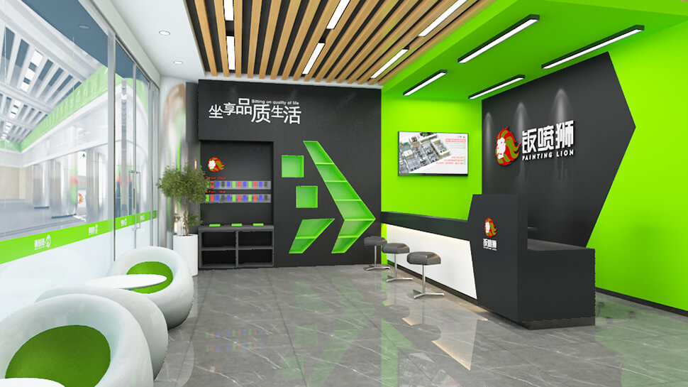 青海钣喷狮合作店设计案例-西宁钣喷狮 青海西宁 钣喷中心 / 品牌合作店 汽修厂空间设计效果图 3