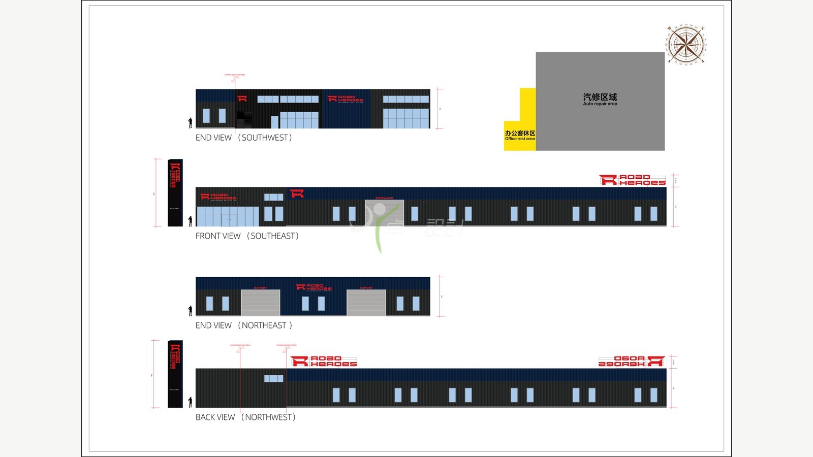 Road Heroes Myanmar 3,600 sqm Automotive Service Center Design Myanmar Full-Service Repair Shop / Collision Repair Center / Car Wash and Detailing / Chain Brand / Overseas Case auto repair shop site photo and implementation record 2